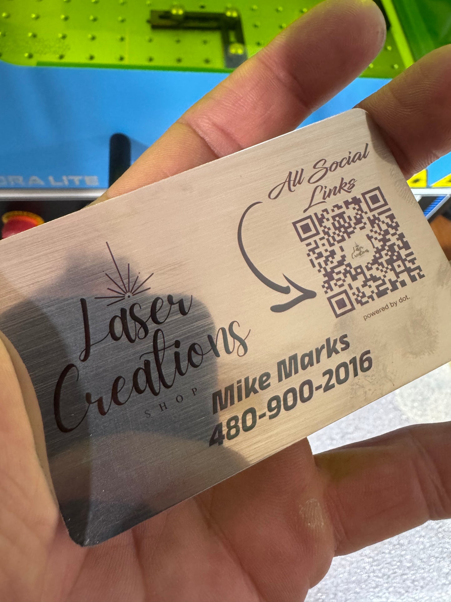 (Qty 10) 304 Stainless Steel Business Cards (Medium Thickness)