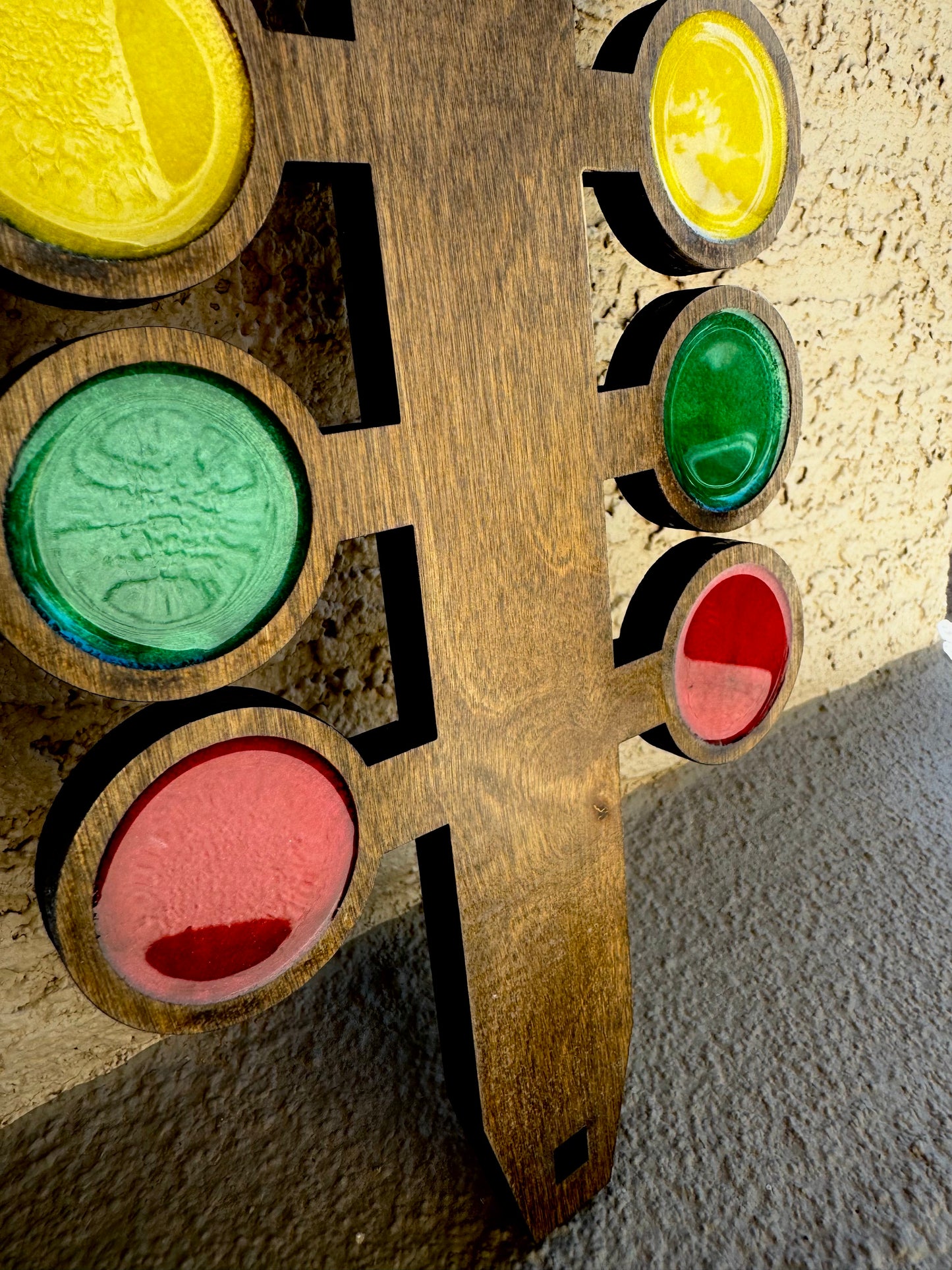 3/8" Birch Wood Drag Strip Tree with Colored Epoxy Resin Inlay – Laser Cut Racing Decor